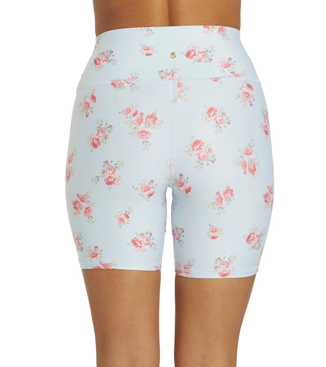 Spiritual Gangster SG Intent High Waisted Biker Short Floral Crush Print - Image 2