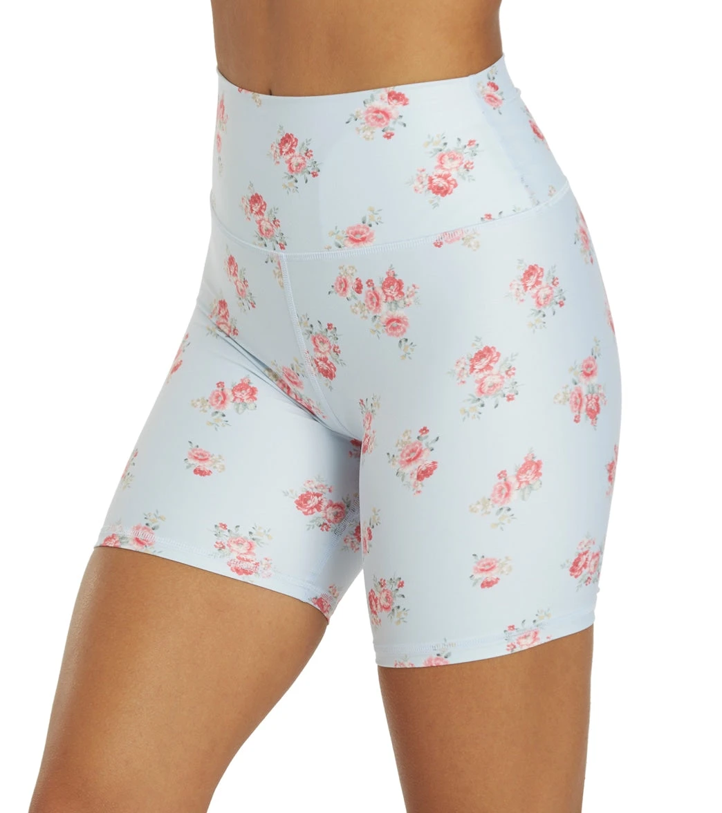 Spiritual Gangster SG Intent High Waisted Biker Short Floral Crush Print - Image 4