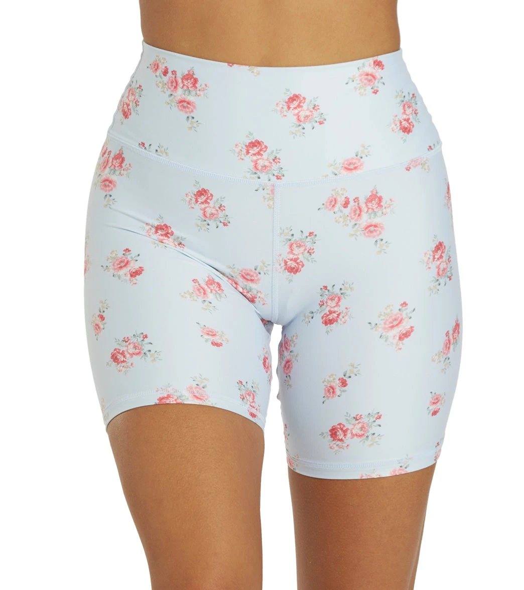 Spiritual Gangster SG Intent High Waisted Biker Short Floral Crush Print - Image 5