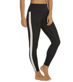 Spiritual Gangster Essential High Waisted 7/8 W Taping Legging Black