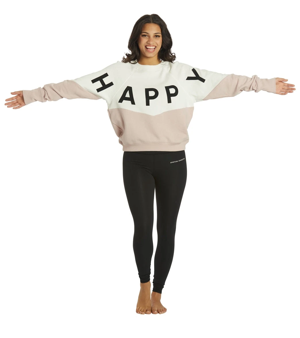 Spiritual Gangster Happy Bridget Raglan Pullover Stone Rose Quartz - Image 3