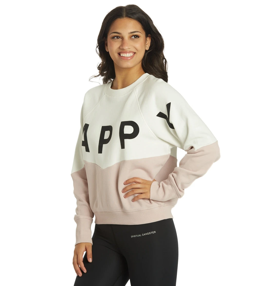 Spiritual Gangster Happy Bridget Raglan Pullover Stone Rose Quartz - Image 4
