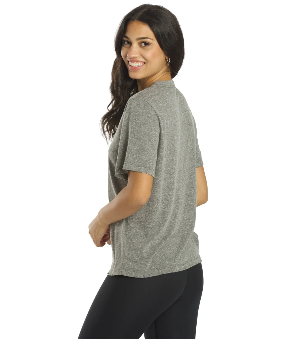 Spiritual Gangster Mas Amor Short Sleeve Tee Heather Grey - Image 2