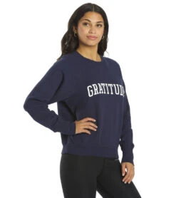 Spiritual Gangster Gratitude Bridget Raglan Pullover Night