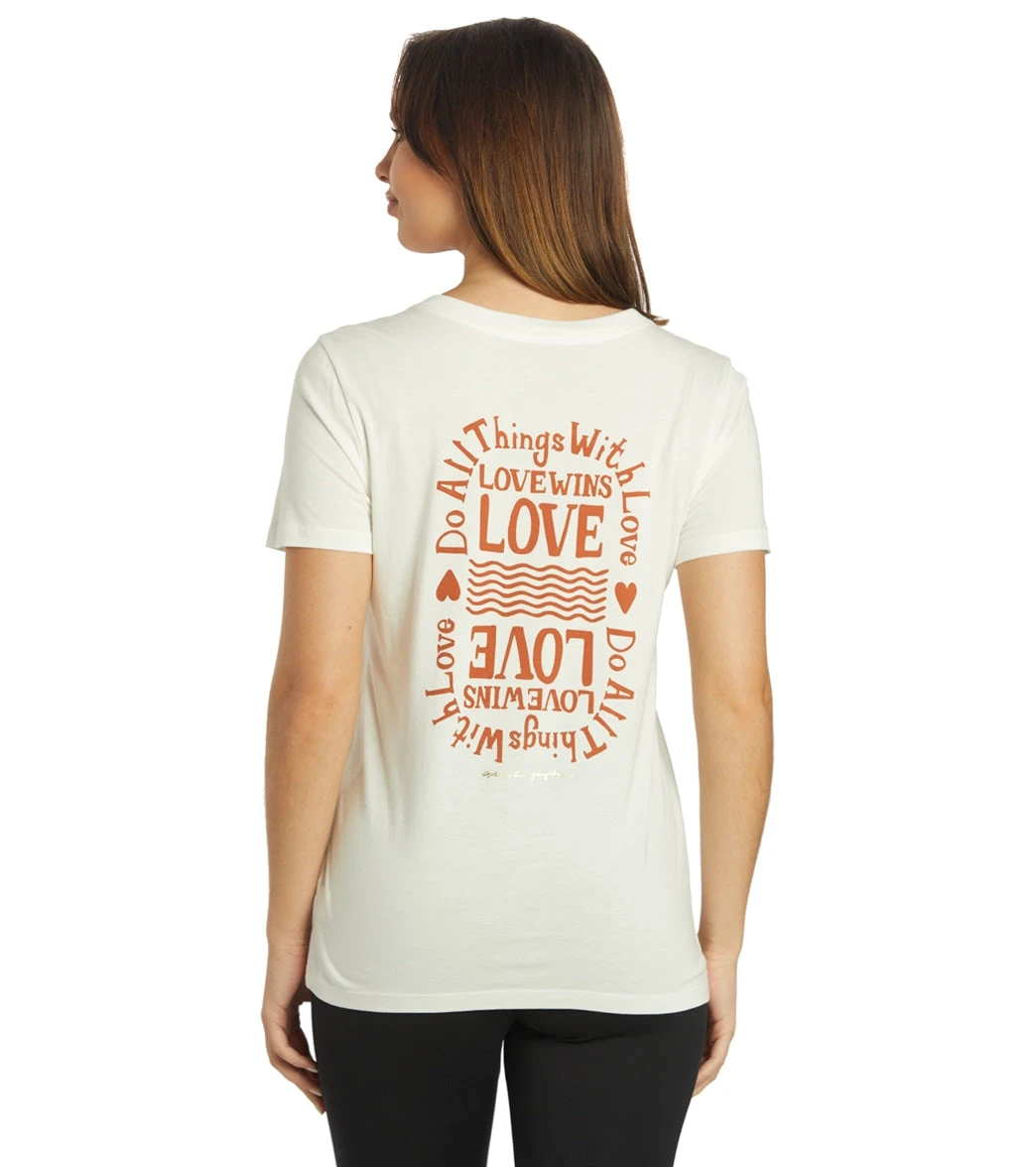 Spiritual Gangster Love V Neck Tee - Image 3