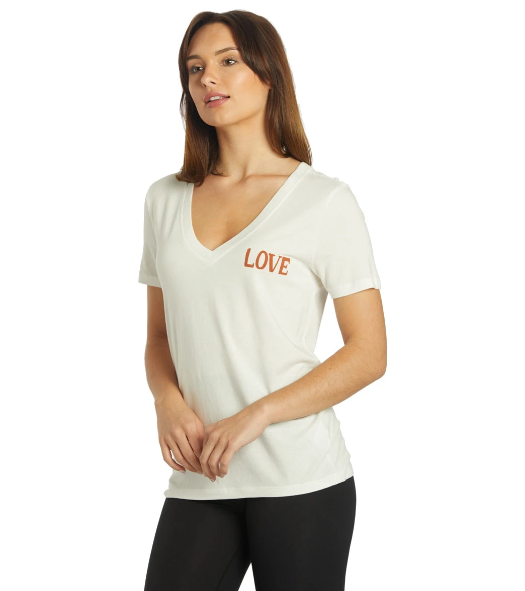 Spiritual Gangster Love V Neck Tee - Image 5