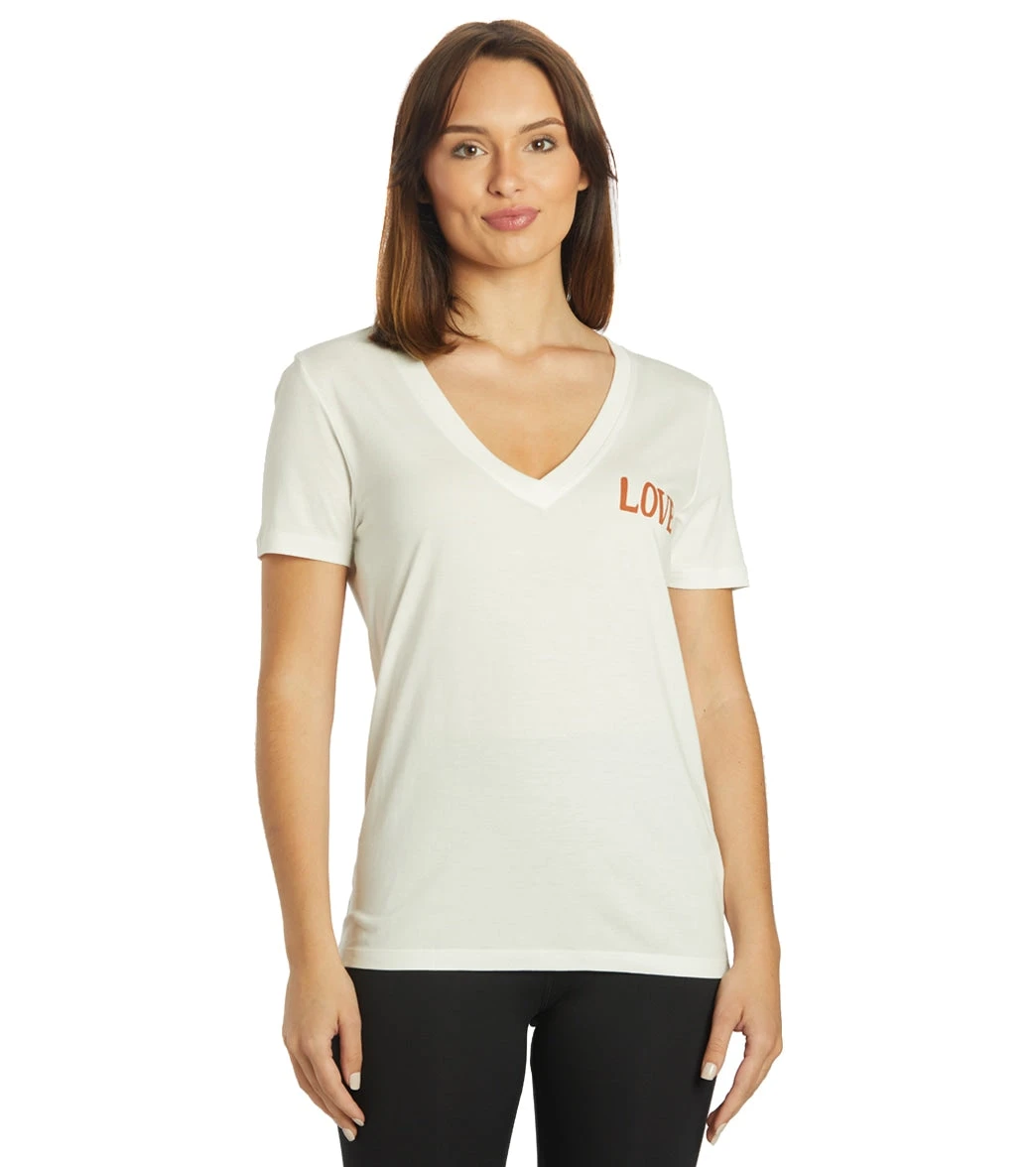 Spiritual Gangster Love V Neck Tee - Image 6