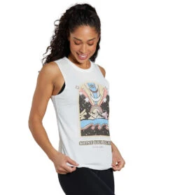 Spiritual Gangster Shine Your Light Muscle Tank Stone