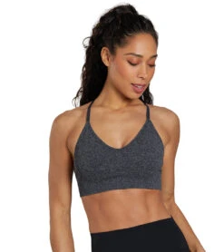 Spiritual Gangster Selene Seamless Heathered Triangle Bra