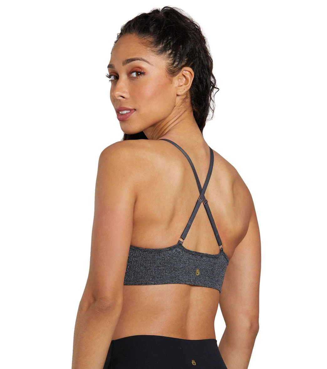 Spiritual Gangster Selene Seamless Heathered Triangle Bra - Image 3