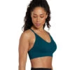 Spiritual Gangster Selene Seamless Triangle Rib Bra Pine