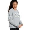 Spiritual Gangster Love More Bridget Raglan Pullover Heather Grey