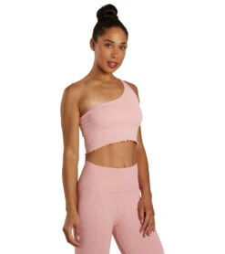 Spiritual Gangster Luna One Shoulder Tank Peony