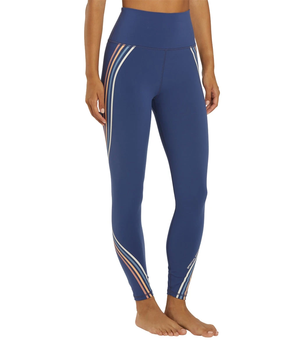 Spiritual Gangster Ada Dream Tech Eco Jersey High Waisted 7/8 Legging Indigo