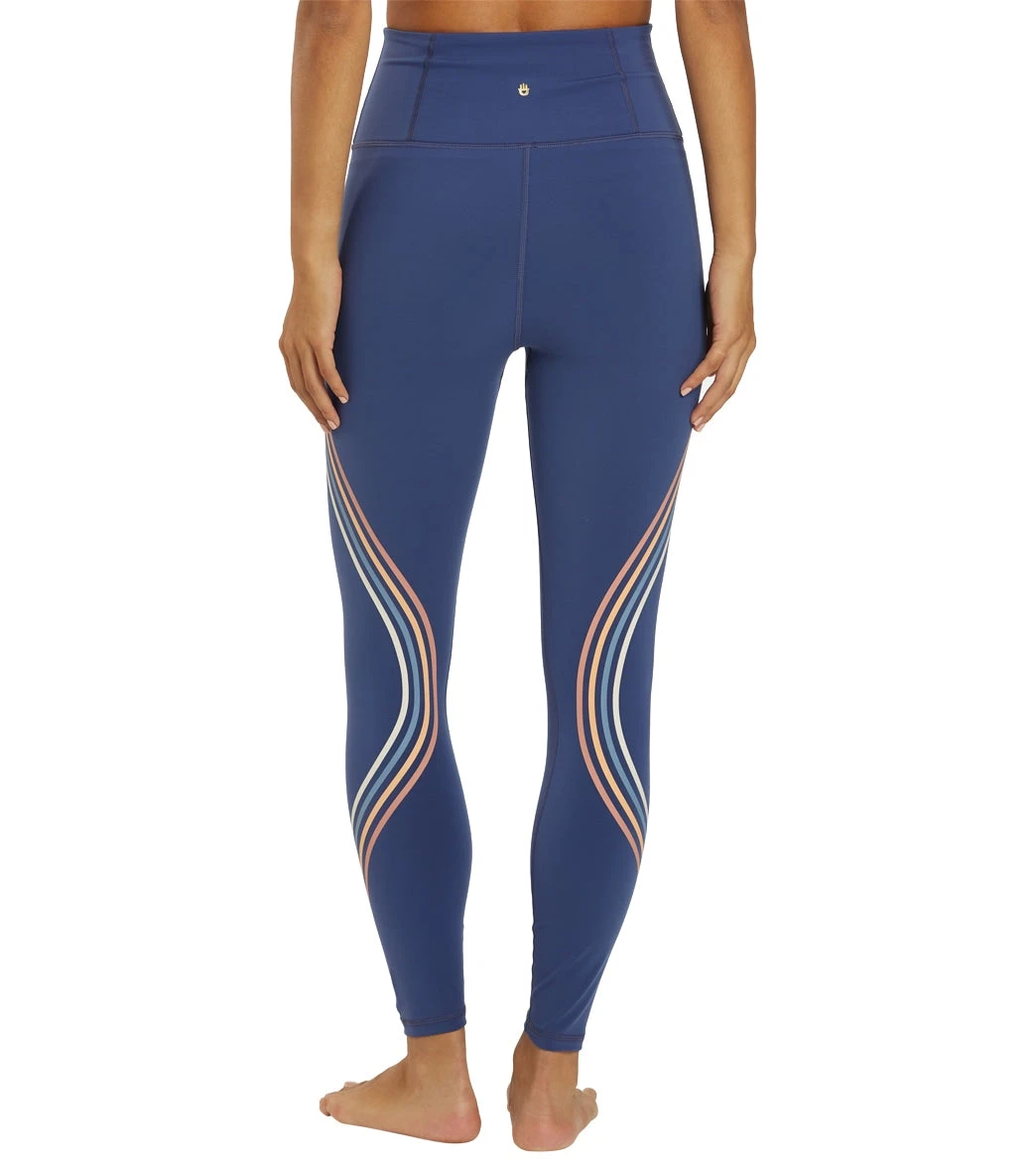 Spiritual Gangster Ada Dream Tech Eco Jersey High Waisted 7/8 Legging Indigo - Image 2