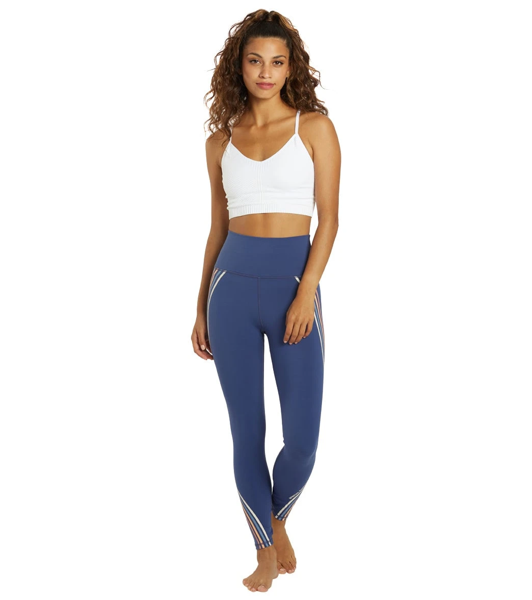 Spiritual Gangster Ada Dream Tech Eco Jersey High Waisted 7/8 Legging Indigo - Image 3