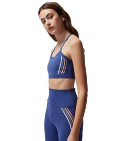 Spiritual Gangster Dylan Dream Tech Eco Jersey Racerback Bra Indigo