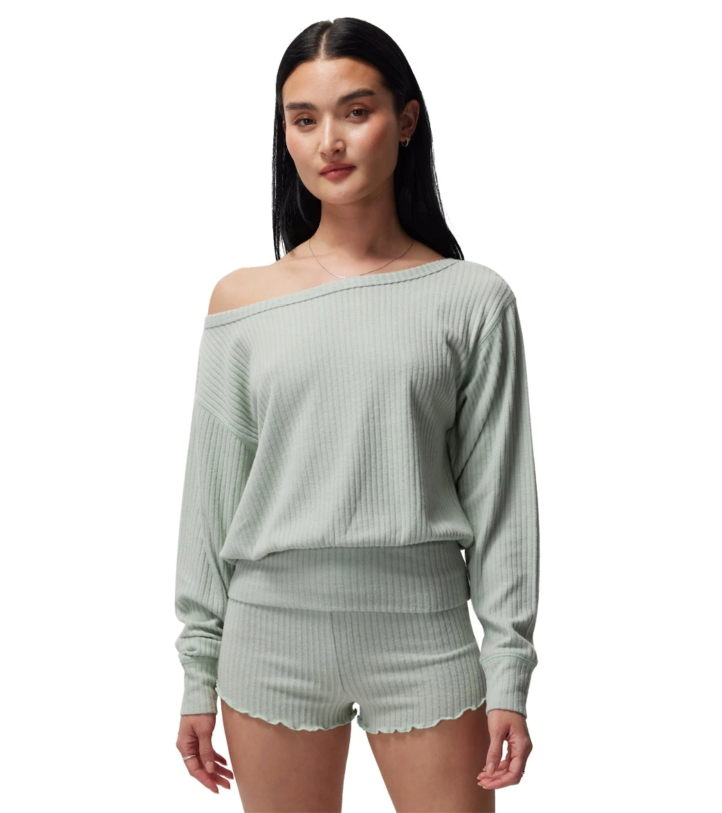 Spiritual Gangster Ballet Rib Banded Hem Vida