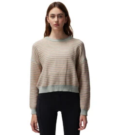 Spiritual Gangster Cotton Gemma Easy Crew Sweater