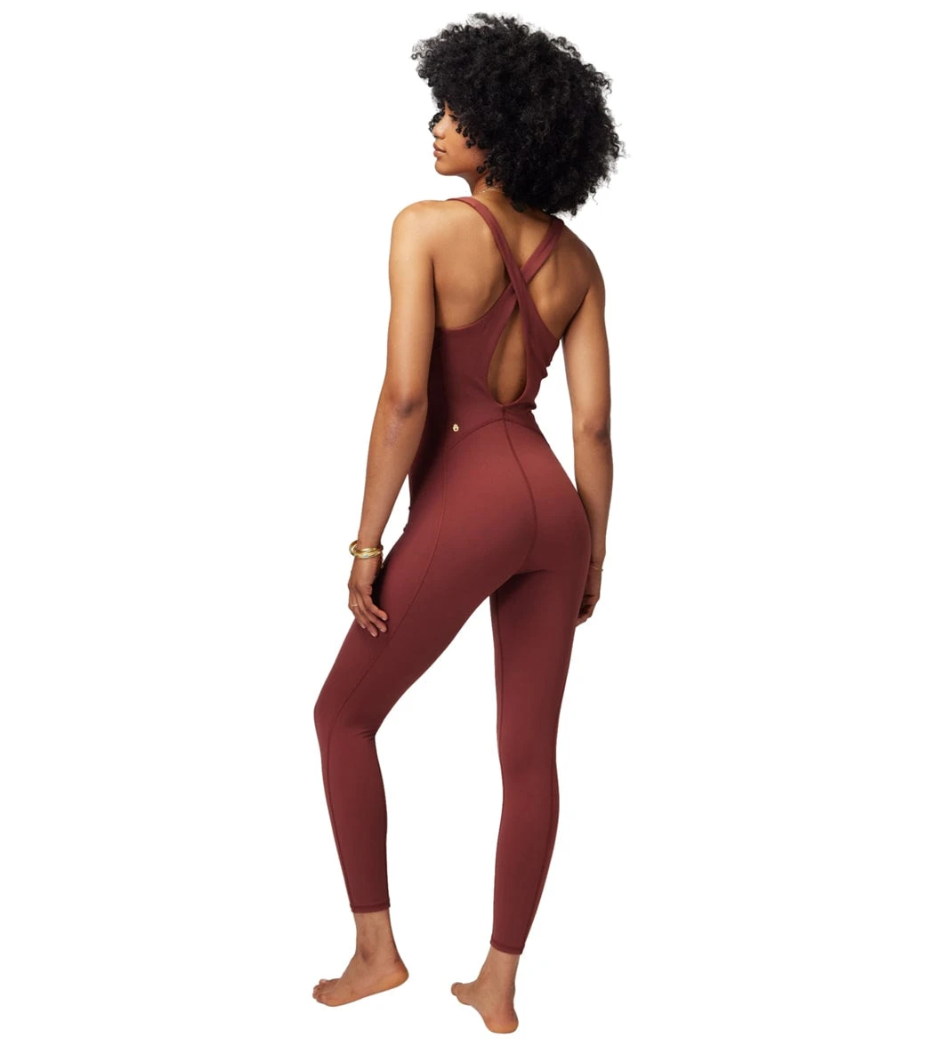 Spiritual Gangster Flaunt Dream Tech Eco Jersey Bodysuit Washed Burgundy - Image 2