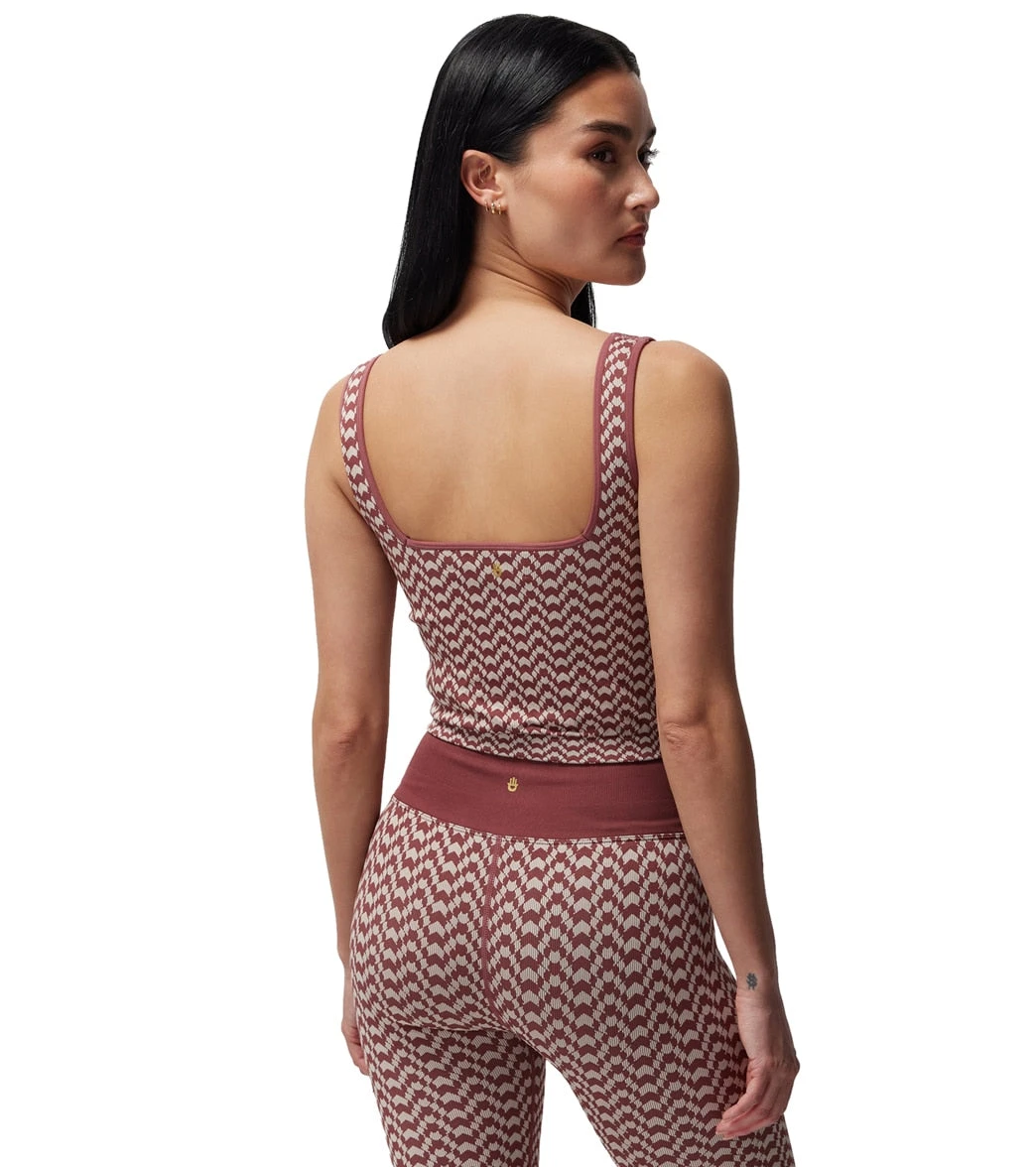 Spiritual Gangster Athena Seamless Jacquard Crop - Image 2