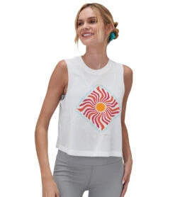 Spiritual Gangster Sunshine On My Mind Crop Tank