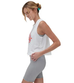 Spiritual Gangster Sunshine On My Mind Crop Tank Stone