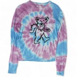 Spiritual Gangster Purple Tie Dye Crewneck Sweater