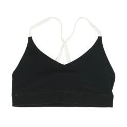 Spiritual Gangster Black Solid Sports Bra
