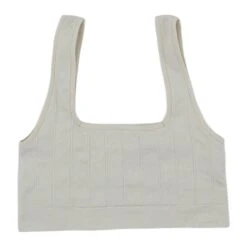 Spiritual Gangster Beige Solid Sports Bra