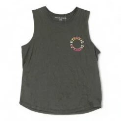 Spiritual Gangster Charcoal Graphic Muscle Tank
