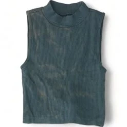 Spiritual Gangster Blue Tie Dye Cropped Tank