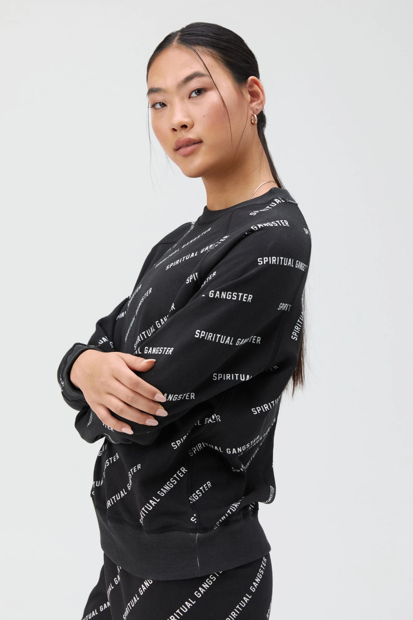 Spiritual Gangster Logo Old School Sweatshirt - Image 3