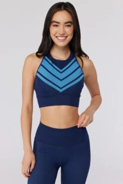 Spiritual Gangster Jacquard Seamless High Neck Bra