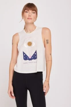 Spiritual Gangster Shine Your Light Crop Tank