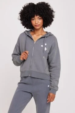 Spiritual Gangster Fleece Hana Stars Zip Hoodie
