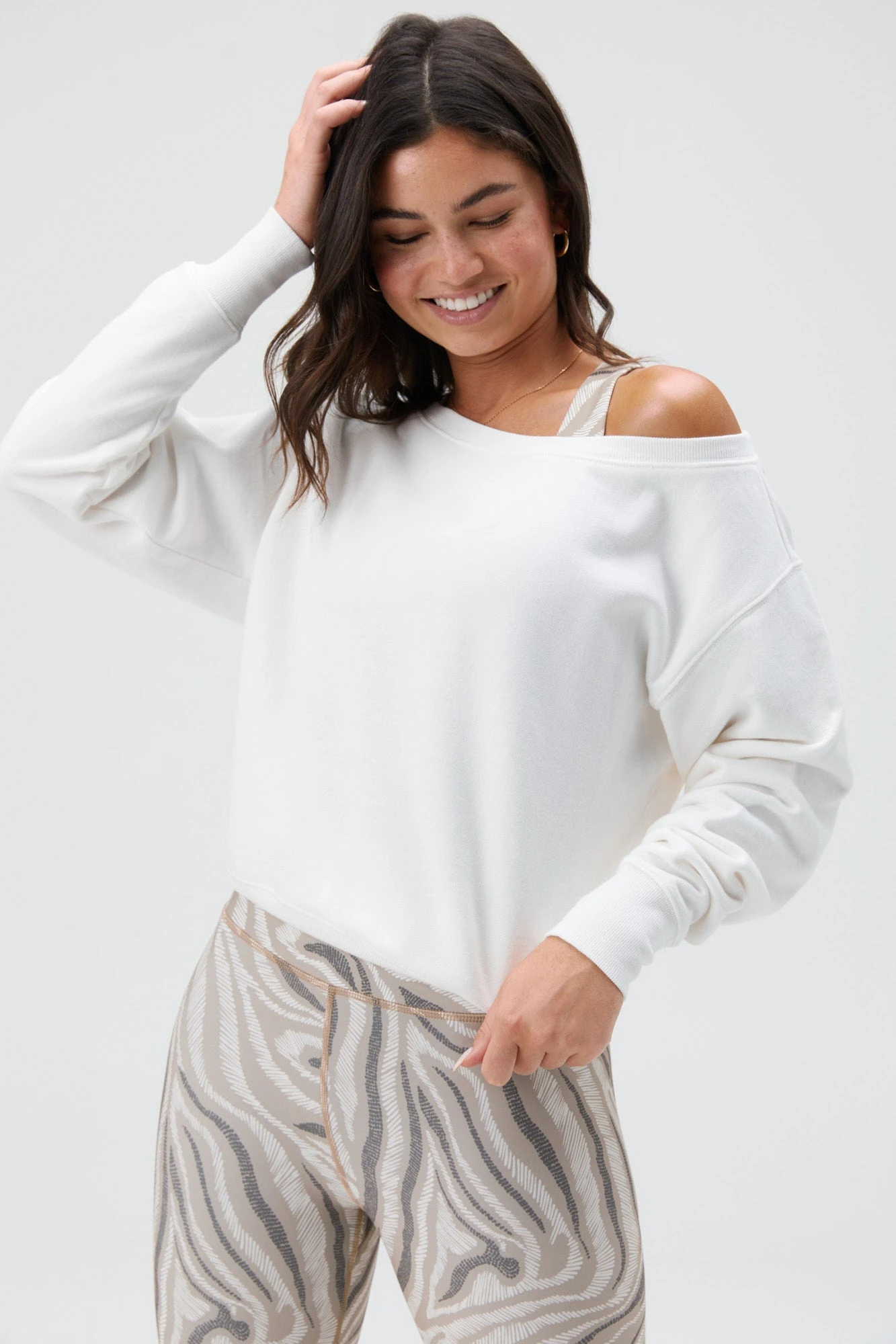 Spiritual Gangster Vida Off Shoulder Sweatshirt - Image 3