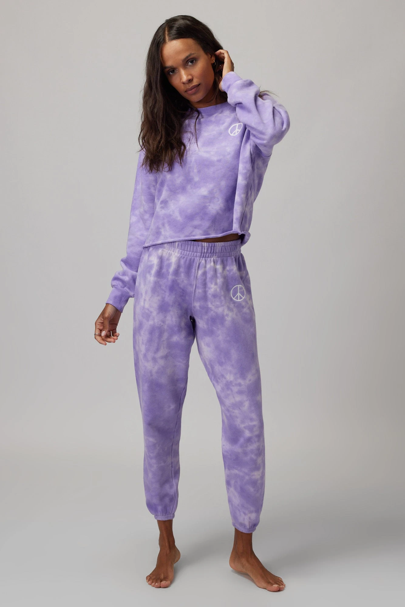 Spiritual Gangster Crystal Dye Terry Boyfriend Sweatpant - Image 3