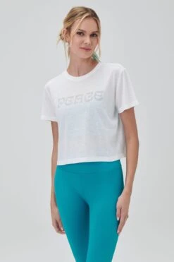 Spiritual Gangster Peace Crop Tee