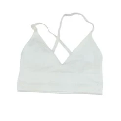 Spiritual Gangster White Solid Sports Bra