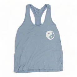 Spiritual Gangster Blue Graphic Yin Yang Boyfriend Tank