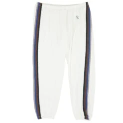 Spiritual Gangster White Striped Perfect Sweatpants
