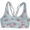 Spiritual Gangster Blue Floral Studio Sports Bra