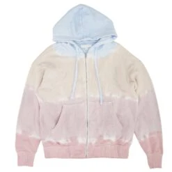 Spiritual Gangster Multi Tie Dye Lightweight Jacket