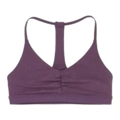 Spiritual Gangster Purple Solid Sports Bra