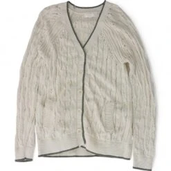 Spiritual Gangster Ivory Solid Lucia Oversized Cardigan Sweater