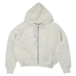 Spiritual Gangster Gray Embroidered Detail Good Karma Lightweight Jacket